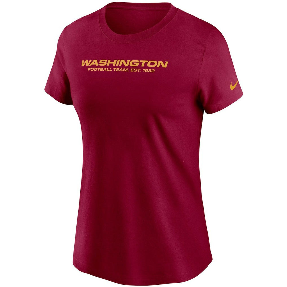 Washington Football Team Women's Logo Essential T-Shirt - Burgundy - Nike