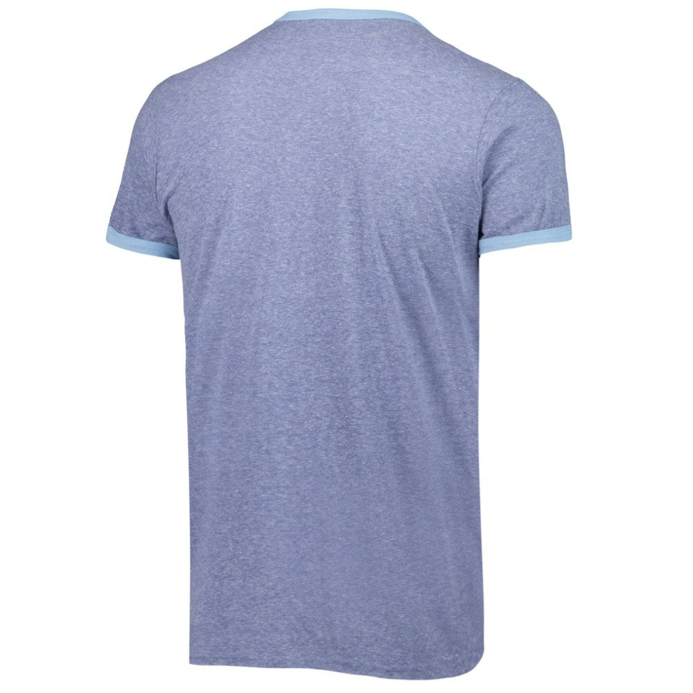 Seattle Kraken Fanatics Buzzer Beater Tri-Blend Ringer T-Shirt - Heathered Deep Sea Blue | Fanatics near me