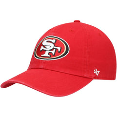 San Francisco 49ers '47 Youth Logo Clean Up Adjustable Hat - Scarlet - 47 brand