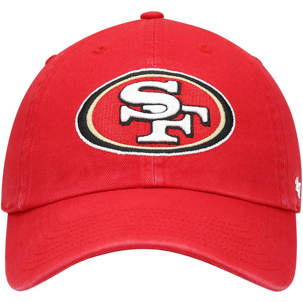 San Francisco 49ers '47 Youth Logo Clean Up Adjustable Hat - Scarlet - 47 brand