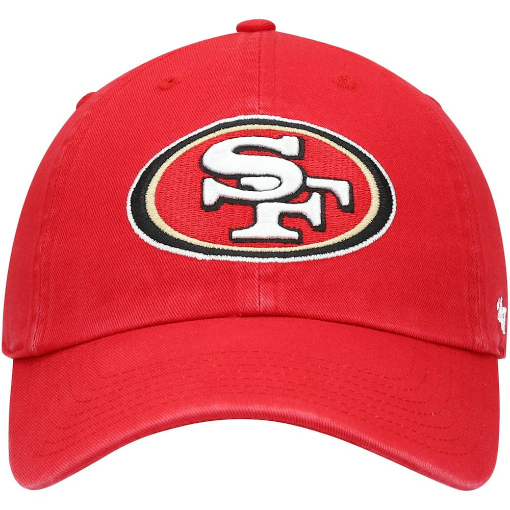 San Francisco 49ers '47 Youth Logo Clean Up Adjustable Hat - Scarlet - 47 brand