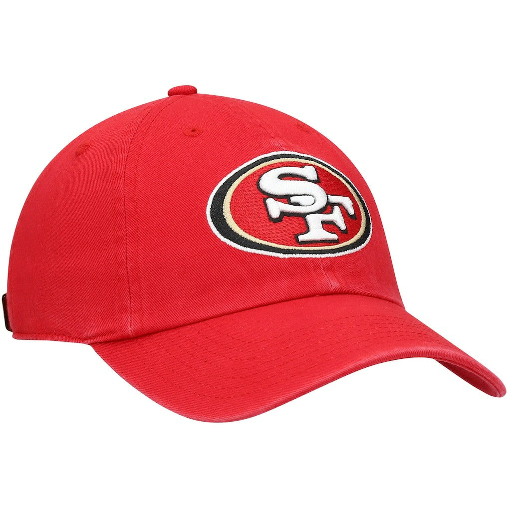 San Francisco 49ers '47 Youth Logo Clean Up Adjustable Hat - Scarlet - 47 brand
