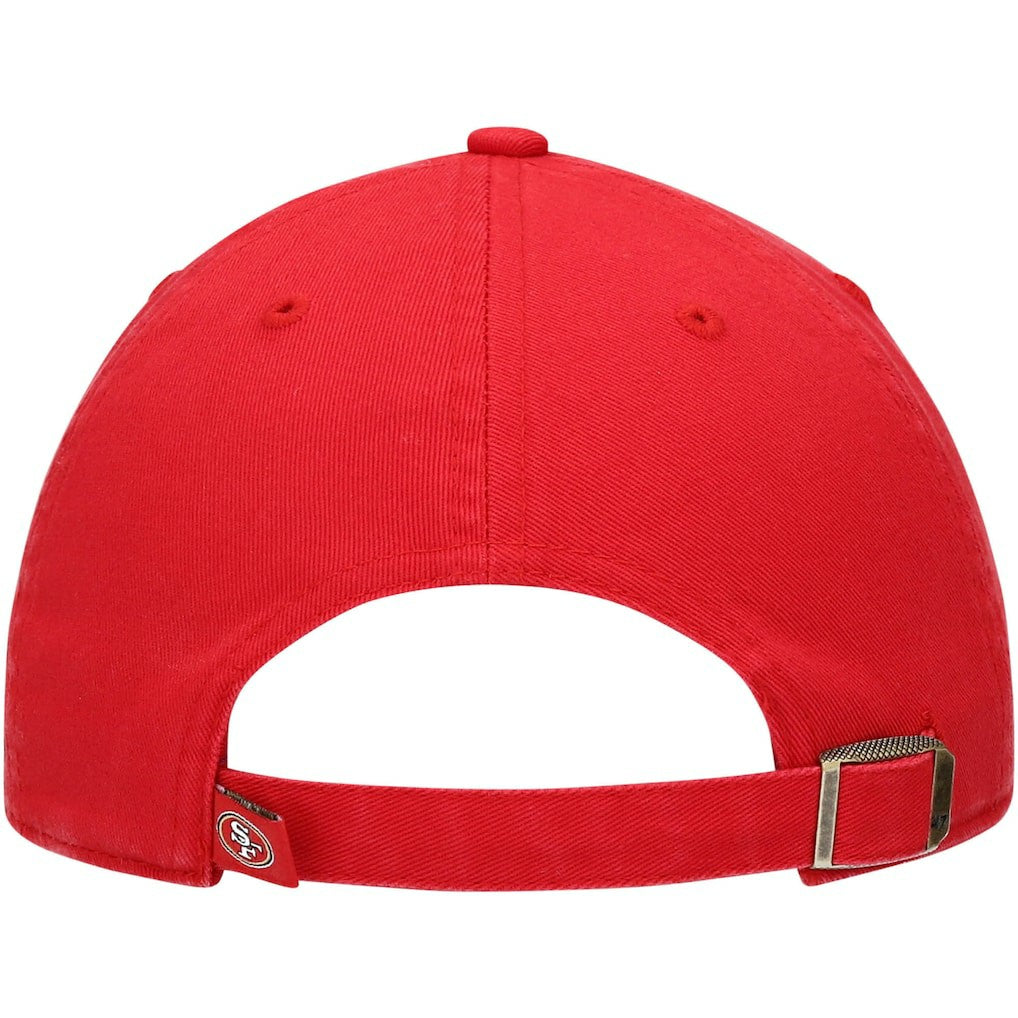 San Francisco 49ers '47 Youth Logo Clean Up Adjustable Hat - Scarlet - 47 brand