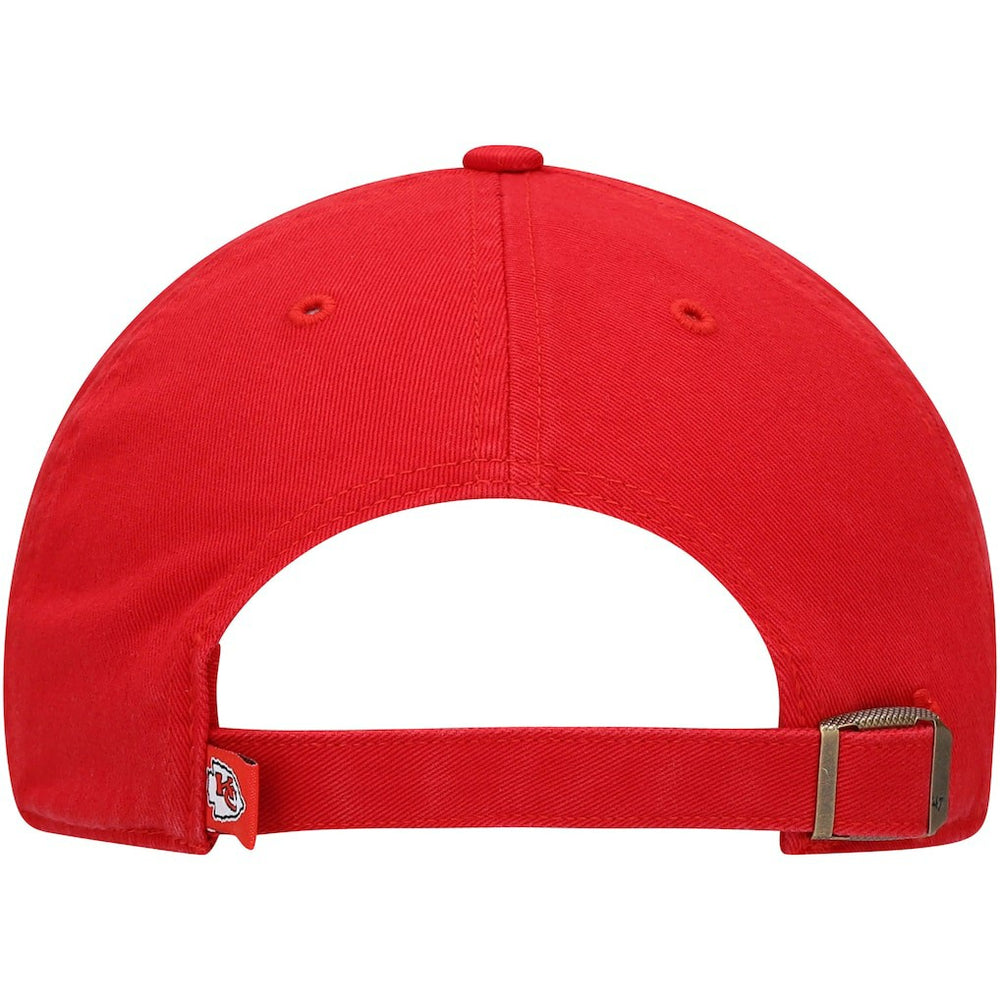 Kansas City Chiefs '47 Youth Logo Clean Up Adjustable Hat - Red - 47 brand