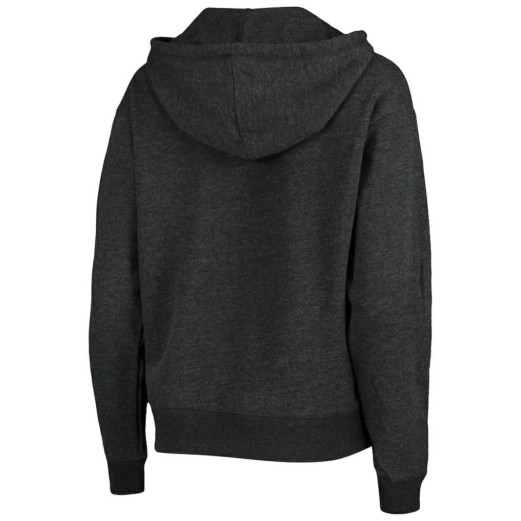 New Orleans Saints '47 Women's Cross Script Emerson Hoodie - Heather Charcoal - 47 brand