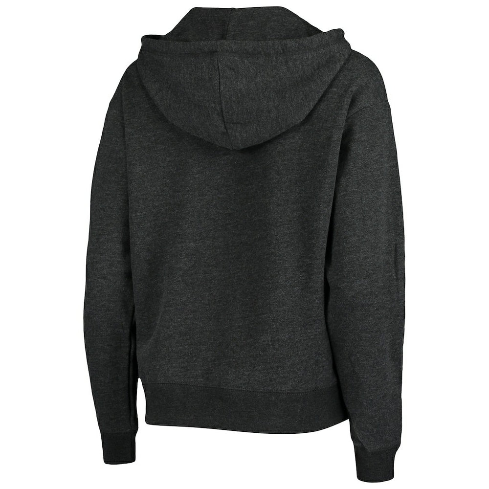 New Orleans Saints '47 Women's Cross Script Emerson Hoodie - Heather Charcoal - 47 brand