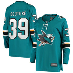 Logan Couture San Jose Sharks Fanatics Women's Breakaway Home Player Jersey - Teal | Fanatics sale