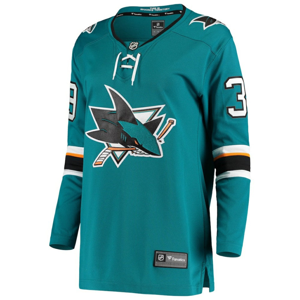 Logan Couture San Jose Sharks Fanatics Women's Breakaway Home Player Jersey - Teal | Fanatics sale