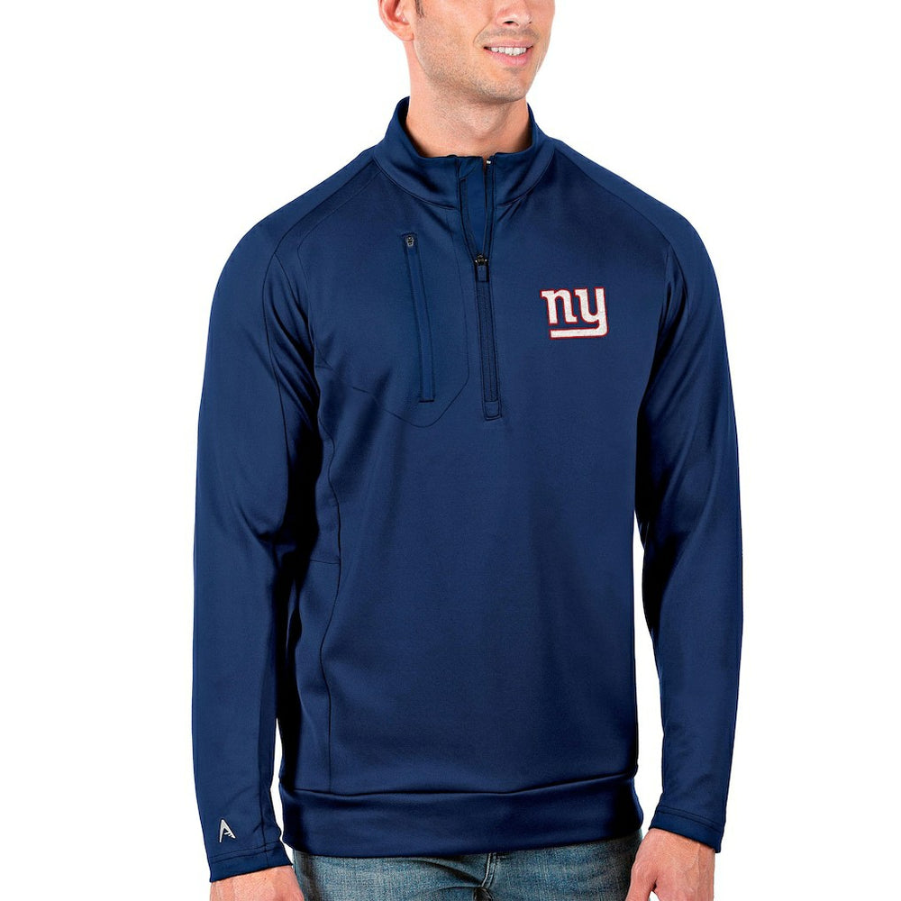 New York Giants Antigua Generation Quarter-Zip Pullover Jacket - Royal - NFL