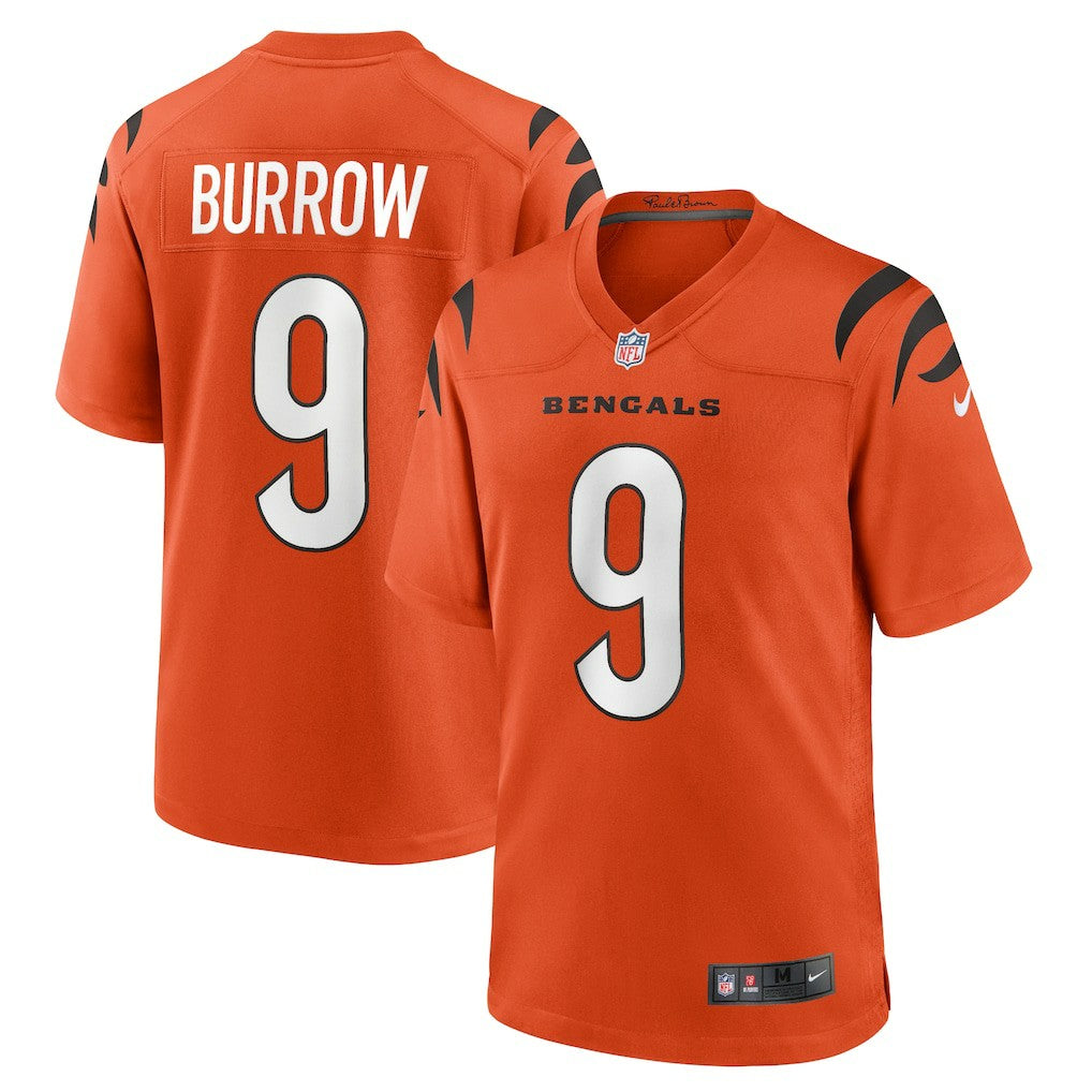 Joe Burrow Cincinnati Bengals Alternate Game Jersey - Orange - Nike