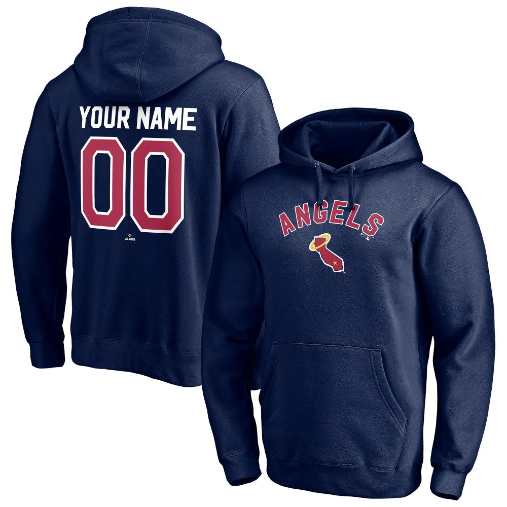 Los Angeles Angels Cooperstown Winning Streak Personalized Name & Number Pullover Hoodie for sale