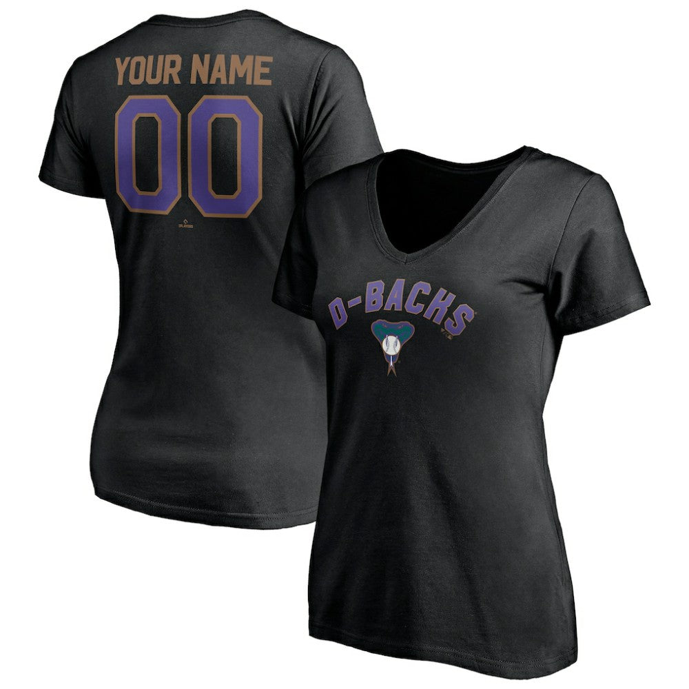 Arizona Diamondbacks Women's Cooperstown Winning Streak Personalized Name & Number V-Neck T-Shirt Near Me