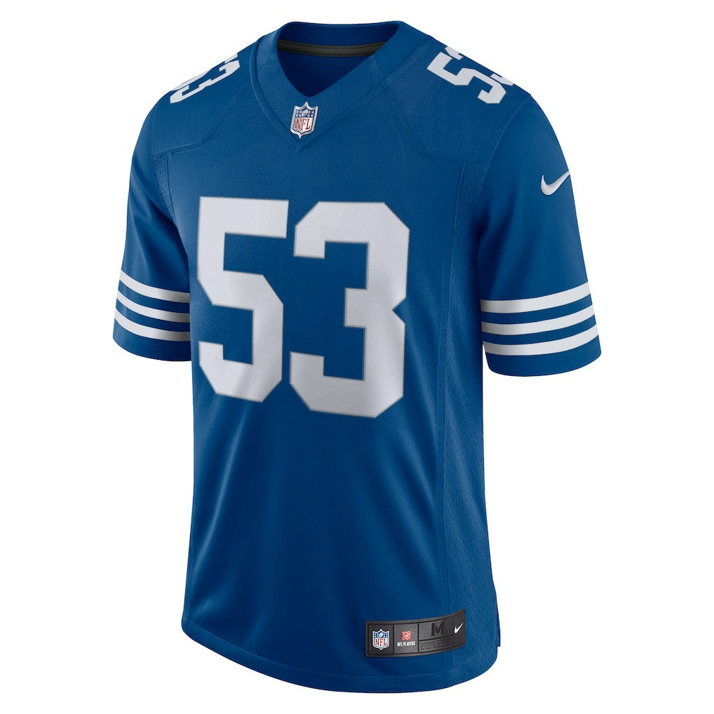 Men's Darius Leonard Royal Indianapolis Colts Alternate Vapor Limited Jersey - Nike