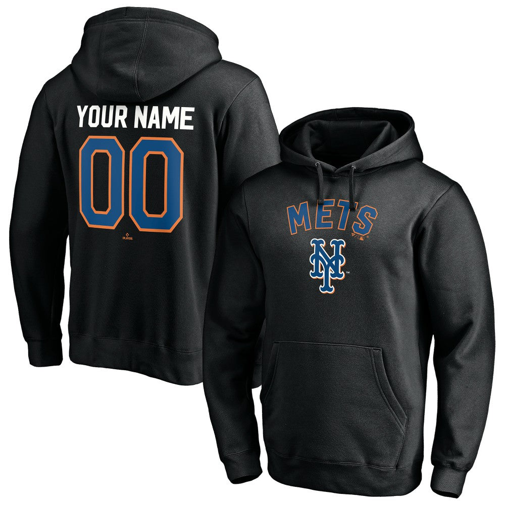 New York Mets Cooperstown Winning Streak Alternate Personalized Name & Number Pullover Hoodie Outlet