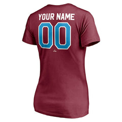 Philadelphia Phillies Women's Cooperstown Winning Streak Alternate Personalized Name & Number V-Neck T-Shirt Outlet