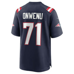 Mike Onwenu New England Patriots Team Game Jersey - Navy - Nike