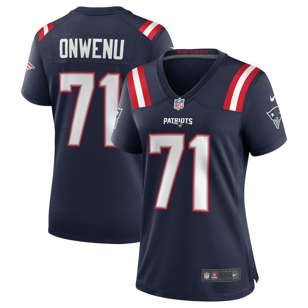 Mike Onwenu New England Patriots Women's Game Jersey - Navy - Nike
