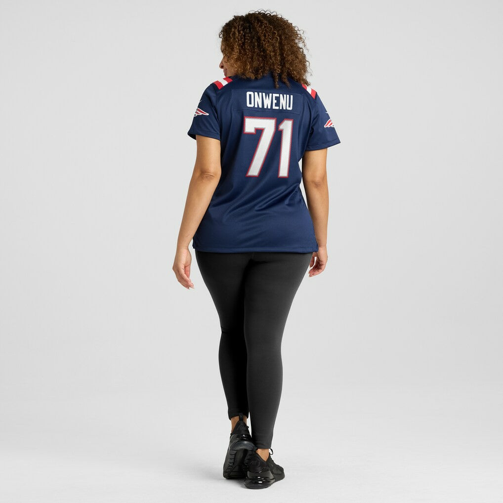 Mike Onwenu New England Patriots Women's Game Jersey - Navy - Nike