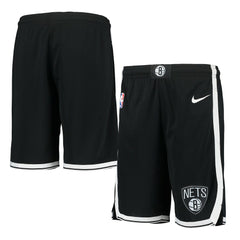 Nike Brooklyn Nets Youth 2020/21 Swingman Performance Shorts Icon Edition Black