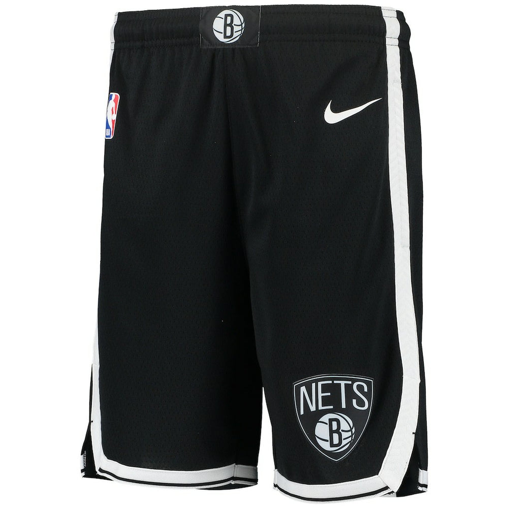 Nike Brooklyn Nets Youth 2020/21 Swingman Performance Shorts Icon Edition Black