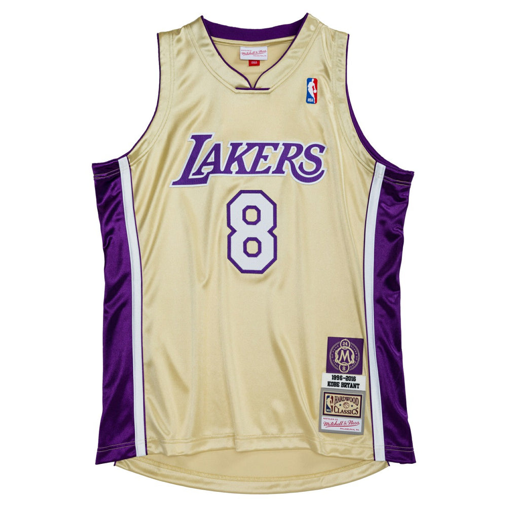 Mitchell & Ness Kobe Bryant Los Angeles Lakers Hall of Fame Class of 2020 #8 Authentic Jersey Gold