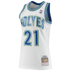 Mitchell & Ness Kevin Garnett Minnesota Timberwolves 1995/96 Hardwood Classics Swingman Jersey White