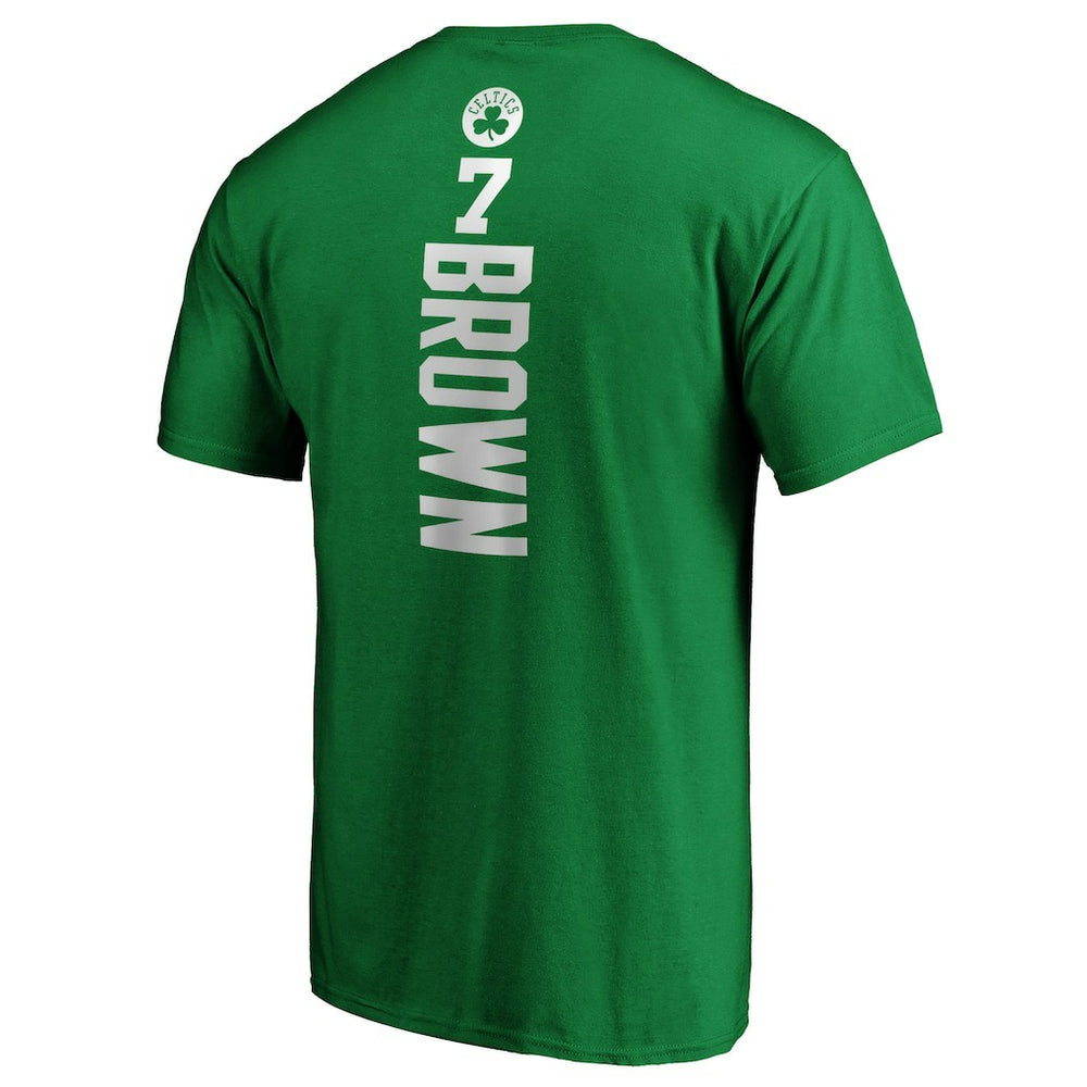 Jaylen Brown Boston Celtics Playmaker Name & Number T-Shirt Kelly Green