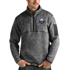 Buffalo Sabres Antigua Fortune Half-Zip Pullover Jacket - Heather Gray | NHL online