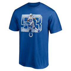 Shaquille Leonard Indianapolis Colts Powerhouse Player Graphic T-Shirt - Royal - Fanatics