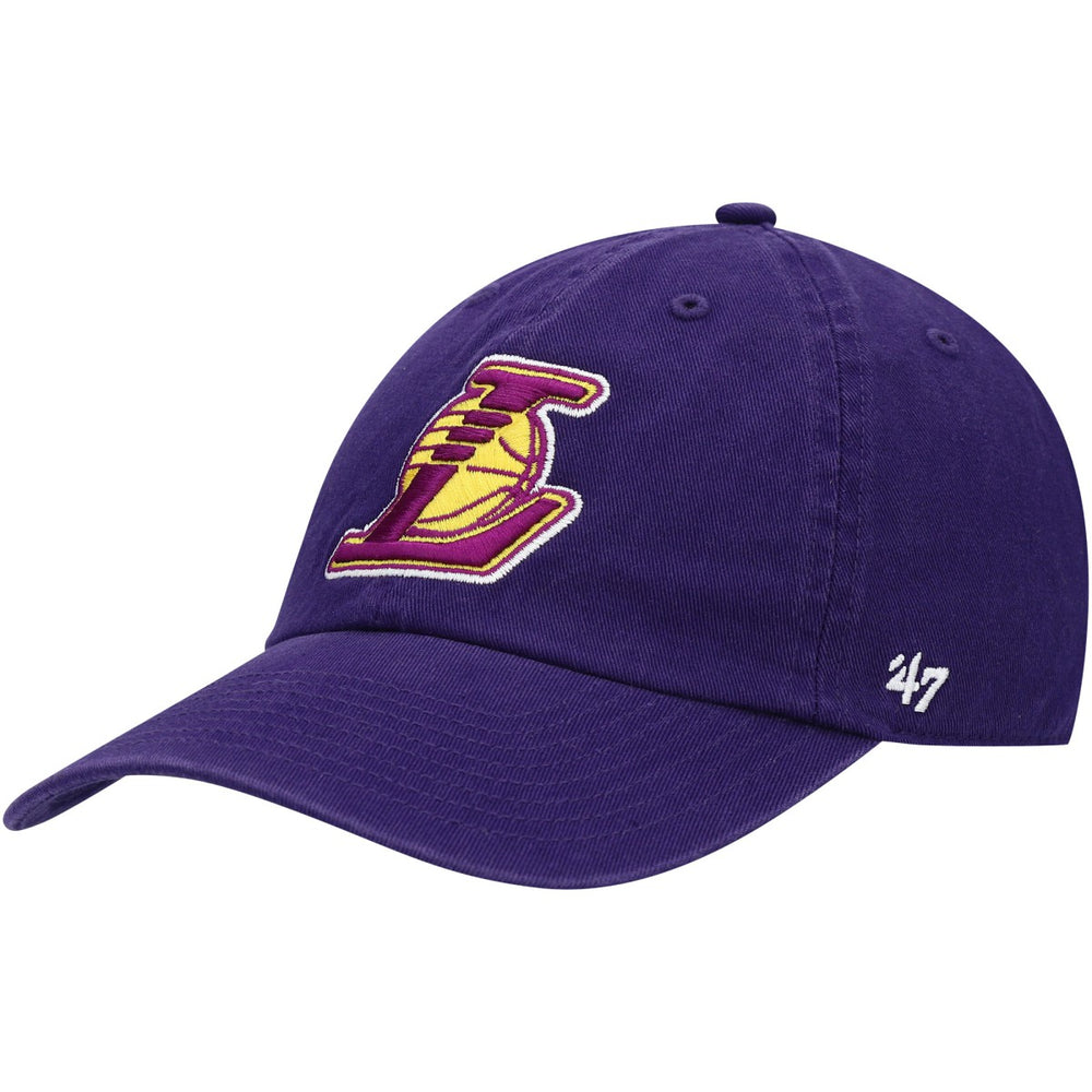 47 brand Los Angeles Lakers '47 Core Logo Clean Up Adjustable Hat Purple