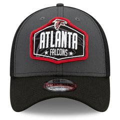 Atlanta Falcons New Era 2021 NFL Draft Trucker 39THIRTY Flex Hat - Graphite/Black - NFL