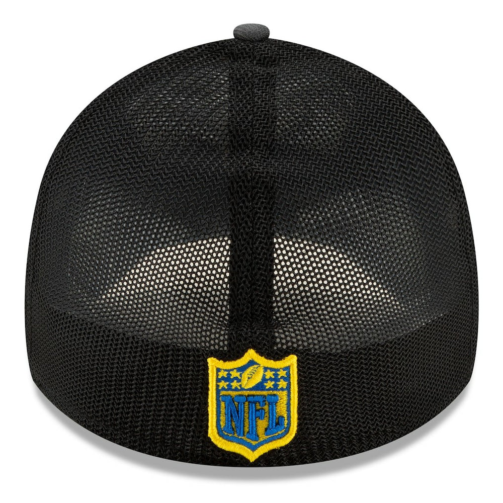 Los Angeles Rams New Era 2021 NFL Draft Trucker 39THIRTY Flex Hat - Graphite/Royal - NFL