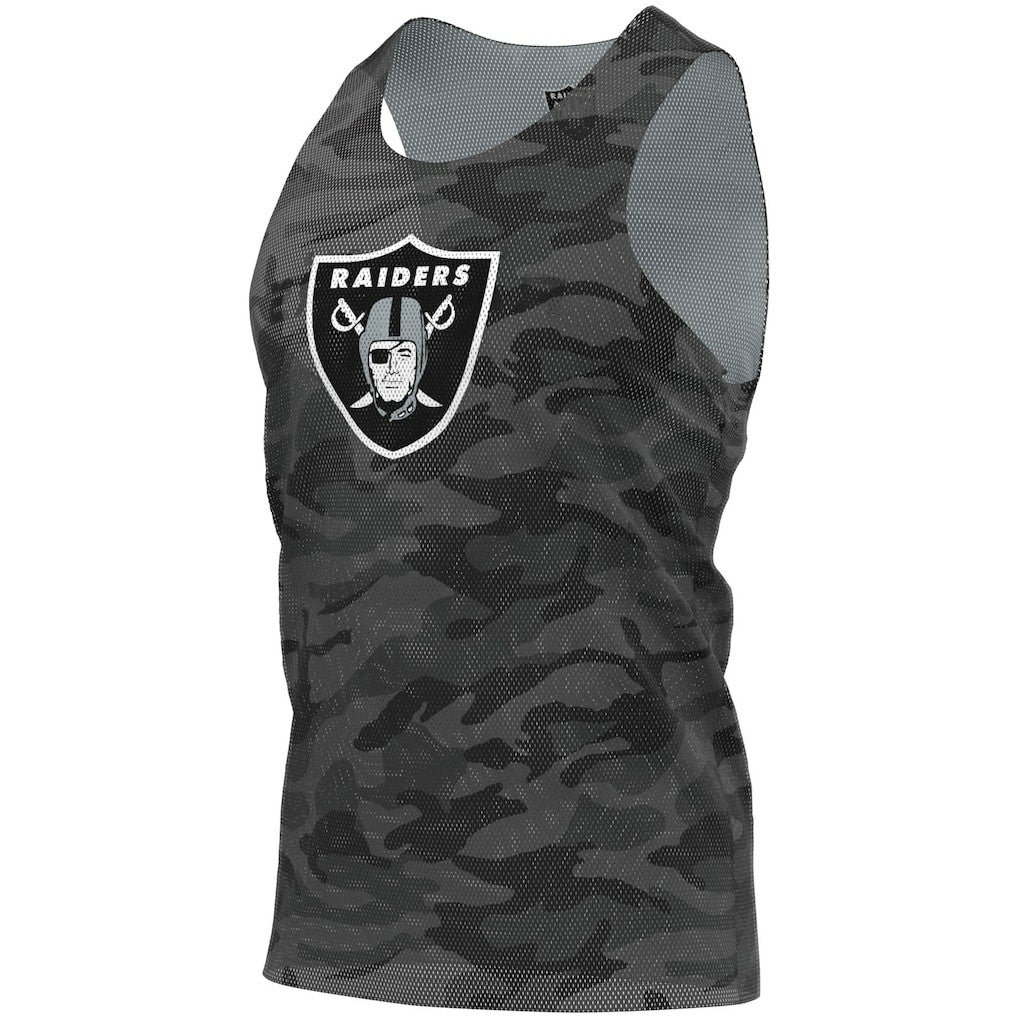 Las Vegas Raiders FOCO Reversible Mesh Tank Top - Black/Gray - NFL