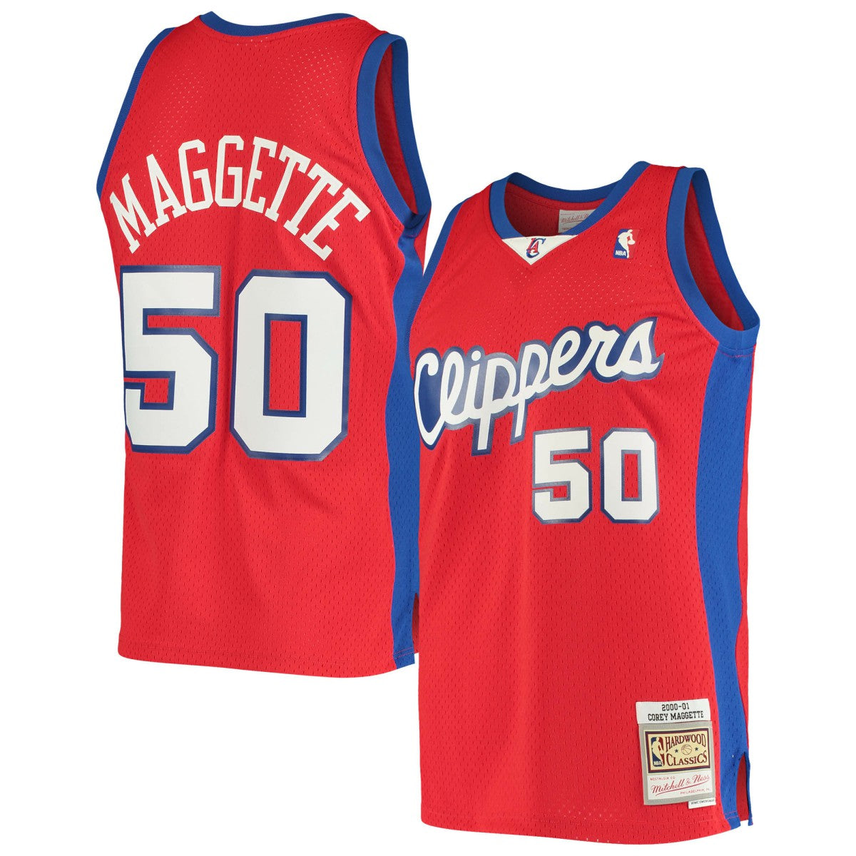 Mitchell & Ness Corey Maggette LA Clippers 2000/01 Hardwood Classics Swingman Jersey Red
