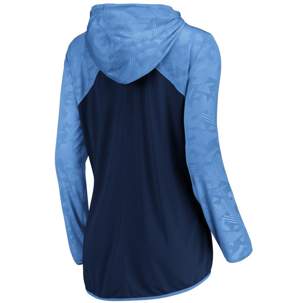 Tennessee Titans Women's Forever Fan Full-Zip Hoodie - Navy/Light Blue - Fanatics