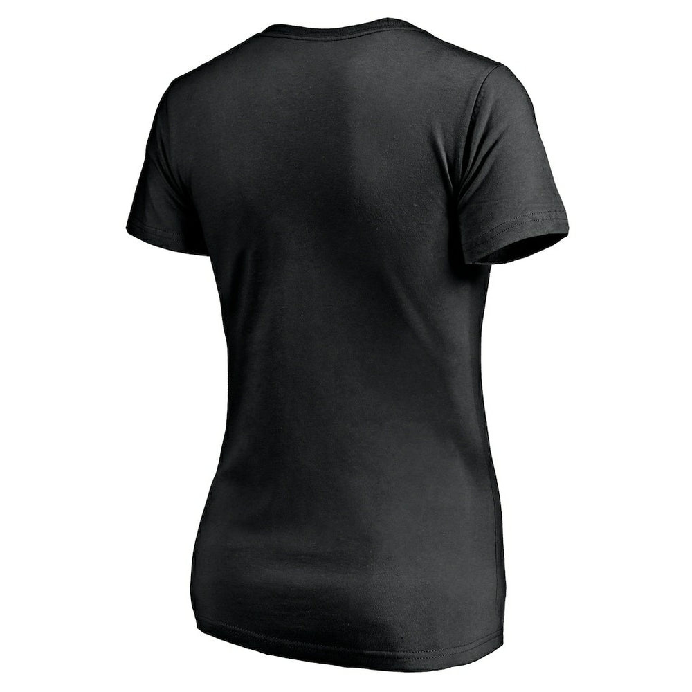 T.J. Watt Pittsburgh Steelers Women's Checkdown V-Neck T-Shirt - Black - NFL