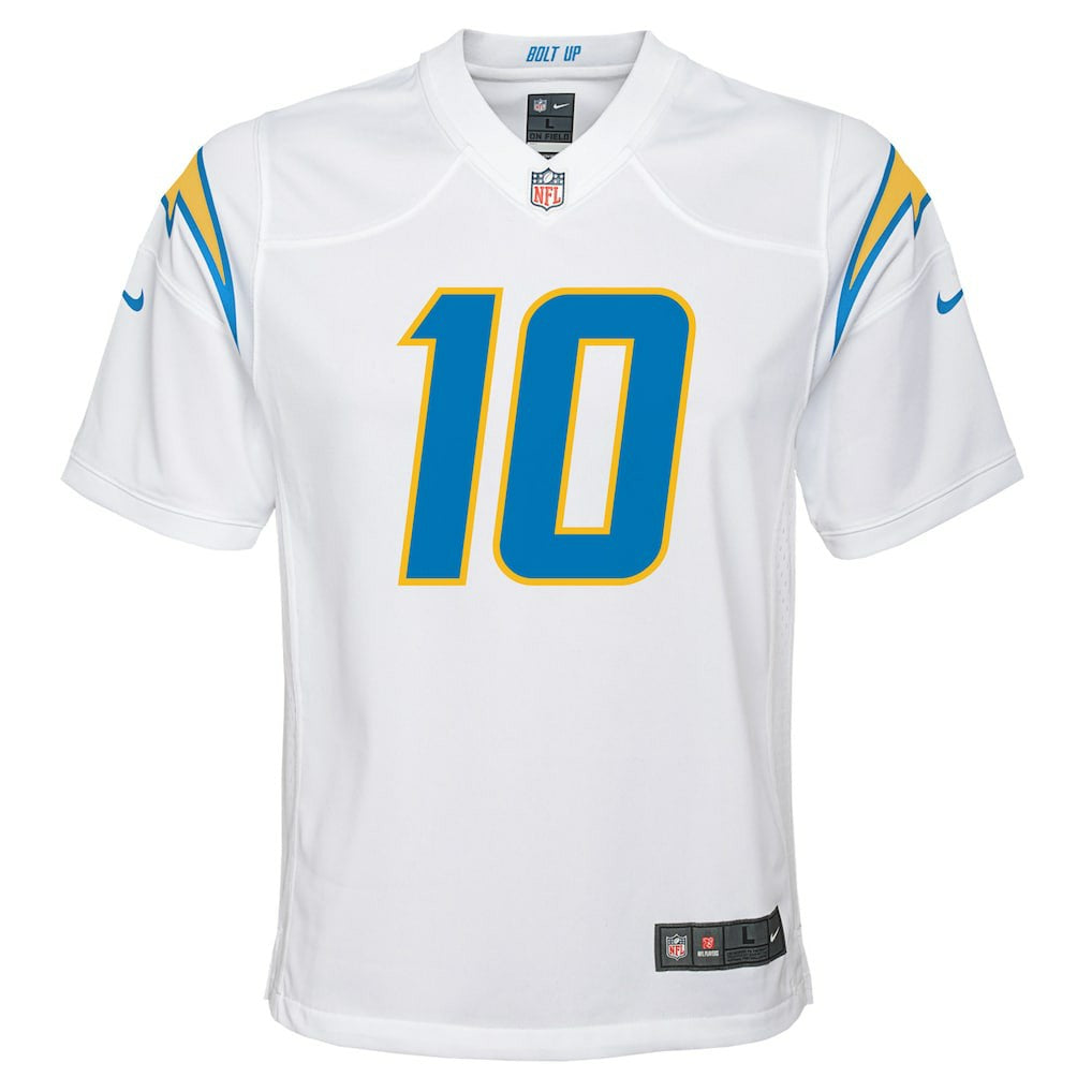 Justin Herbert Los Angeles Chargers Youth Game Jersey - White - Nike
