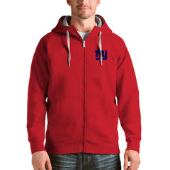 New York Giants Antigua Victory Full-Zip Hoodie - Red - NFL