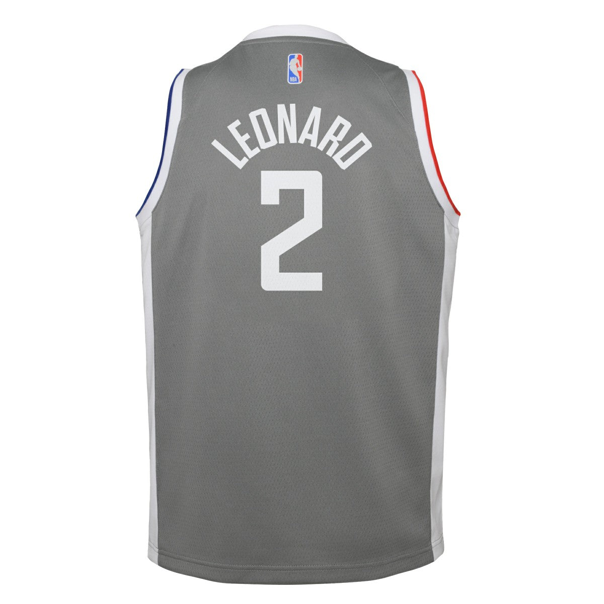 Nike Kawhi Leonard LA Clippers Youth 2020/21 Swingman Player Jersey Gray Earned Edition