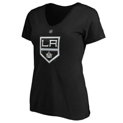 Quinton Byfield Los Angeles Kings Fanatics Women's Authentic Stack Name & Number V-Neck T-Shirt - Black | Fanatics sale