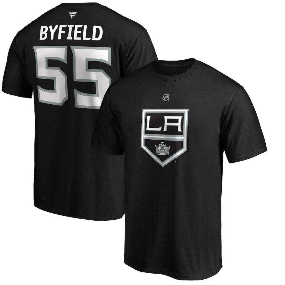Quinton Byfield Los Angeles Kings Fanatics Authentic Stack Name & Number T-Shirt - Black | Fanatics discount