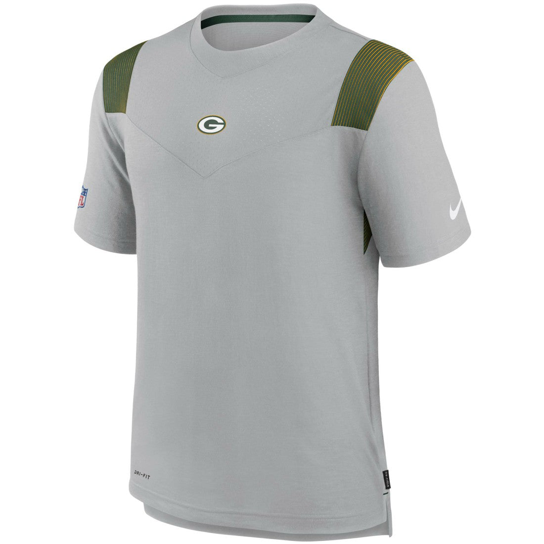 Green Bay Packers Sideline Player UV Performance T-Shirt - Gray - Nike