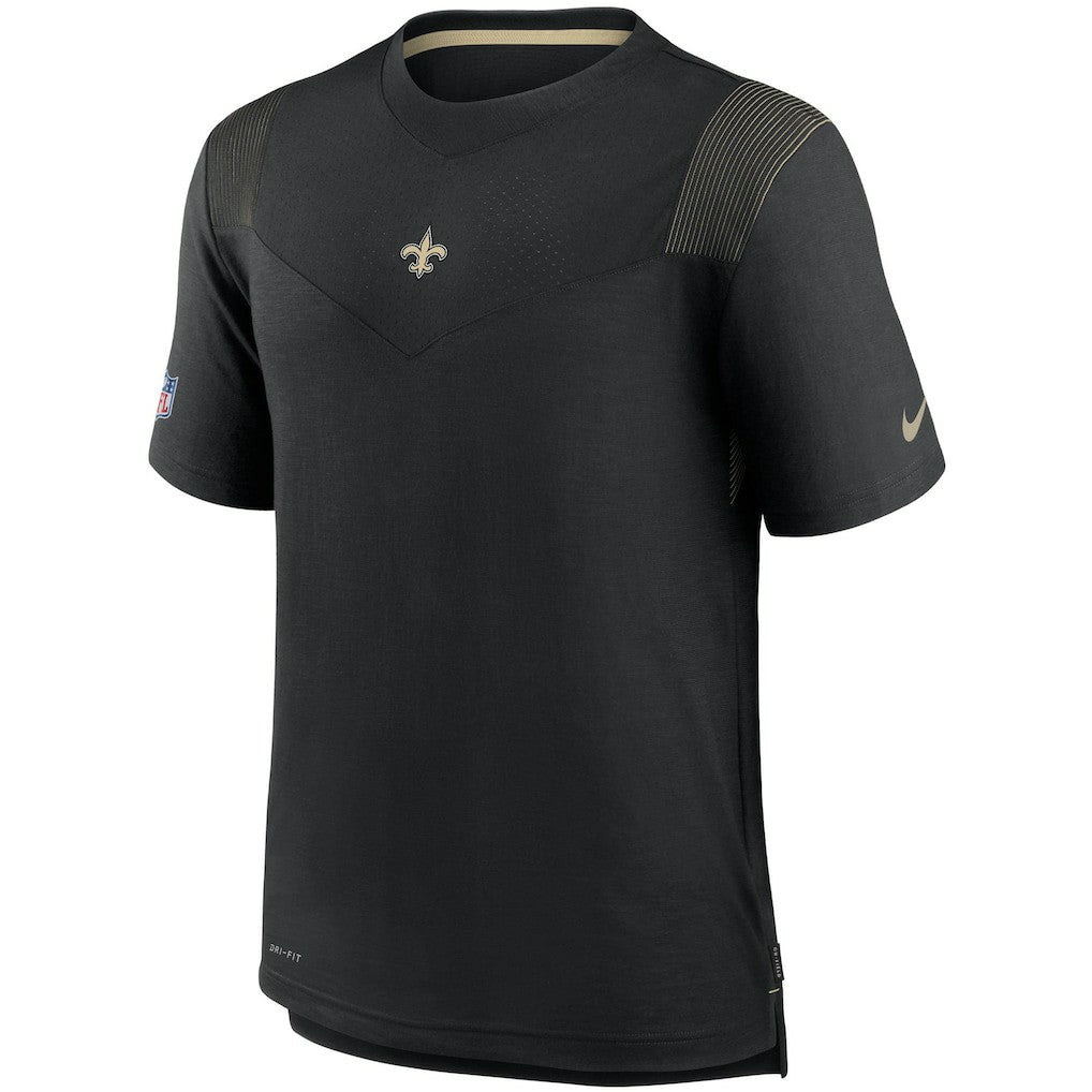 New Orleans Saints Sideline Player UV Performance T-Shirt - Black - Nike