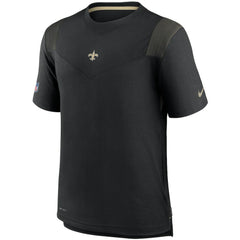 New Orleans Saints Sideline Player UV Performance T-Shirt - Black - Nike