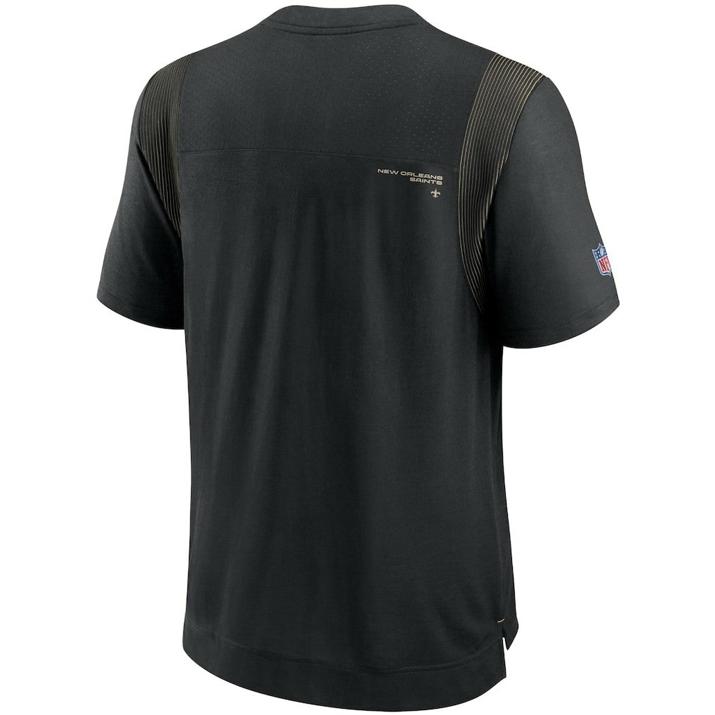 New Orleans Saints Sideline Player UV Performance T-Shirt - Black - Nike