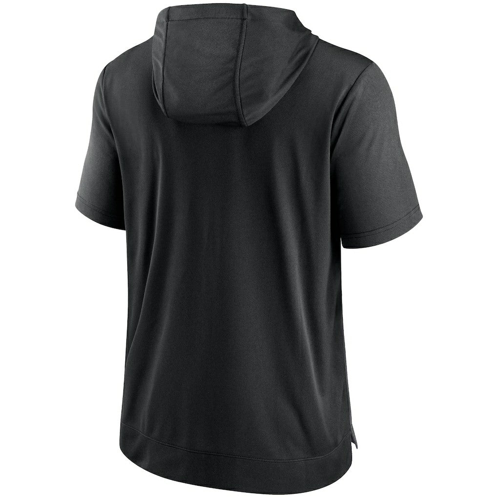 Las Vegas Raiders Performance Hoodie T-Shirt - Heathered Charcoal/Black - Nike