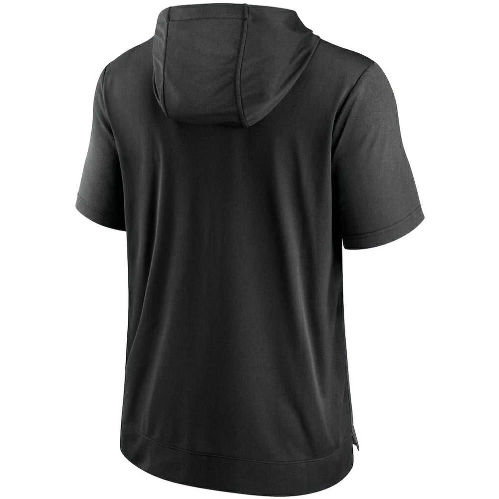 Las Vegas Raiders Performance Hoodie T-Shirt - Heathered Charcoal/Black - Nike