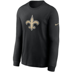 New Orleans Saints Primary Logo Long Sleeve T-Shirt - Black - Nike