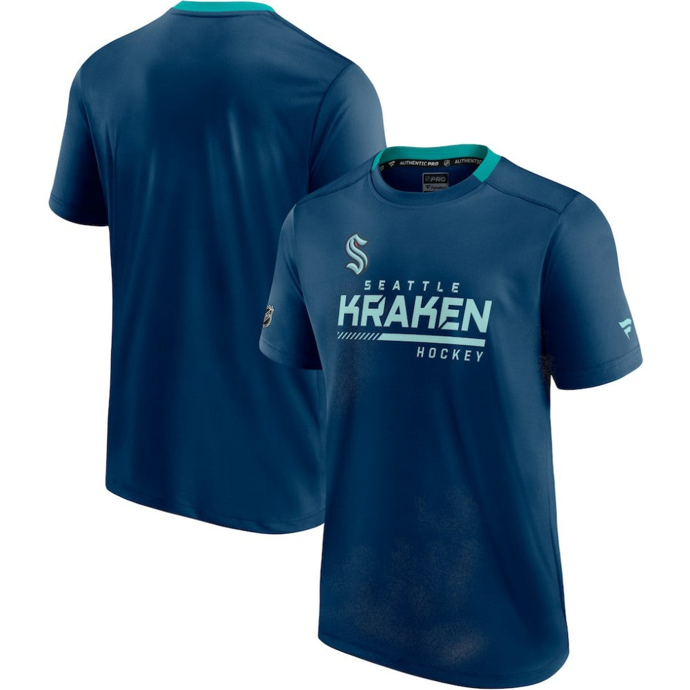 Seattle Kraken Fanatics Authentic Pro Locker Room T-Shirt - Deep Sea Blue | Fanatics discount