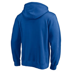 Fanatics Dallas Mavericks Post Up Hometown Collection Fitted Pullover Hoodie Blue